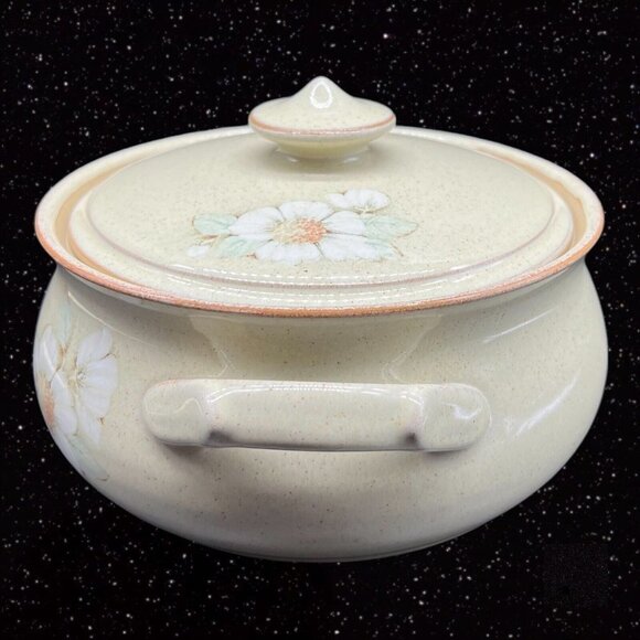 Denby Daybreak Fine Stoneware Handcrafted England Serving Casserole Dish 7”W 5”T - Picture 4 of 12